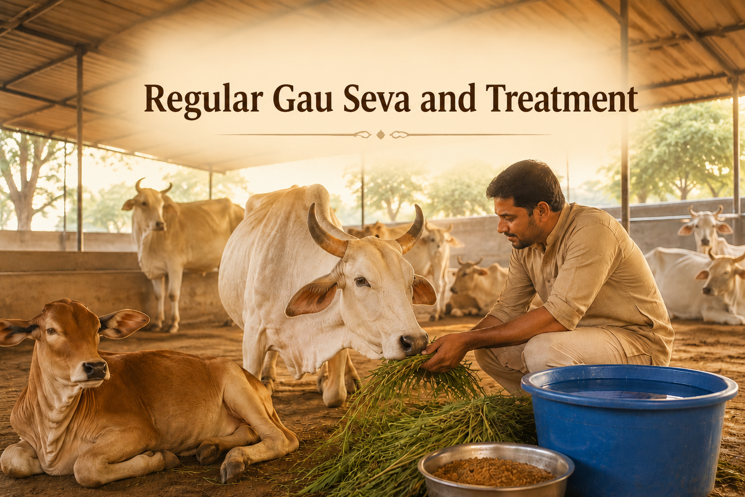 Regular Gau Seva and Treatment